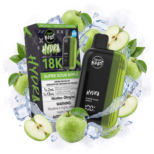 SUPER SOUR APPLE FLAVOUR BEAST HYDRA disposable vape