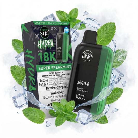 SUPER SPEARMINT FLAVOUR BEAST HYDRA disposable vape