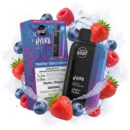 TRIPPIN' TRIPLE BERRY FLAVOUR BEAST HYDRA disposable vape