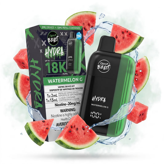 WATERMELON G FLAVOUR BEAST HYDRA disposable vape
