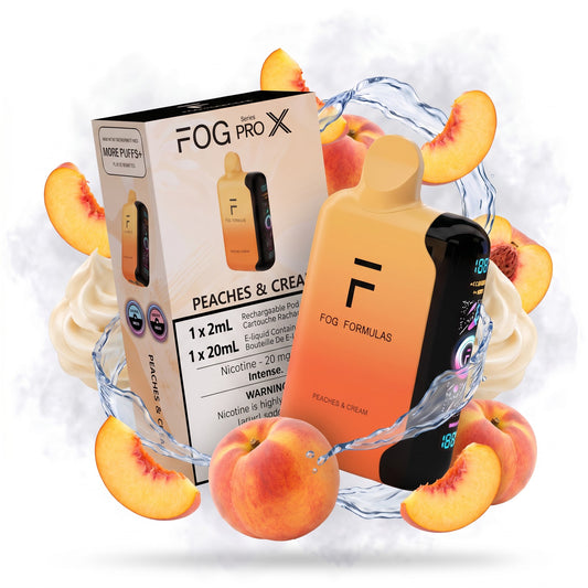 PEACHES & CREAM FOG PRO X disposable vape