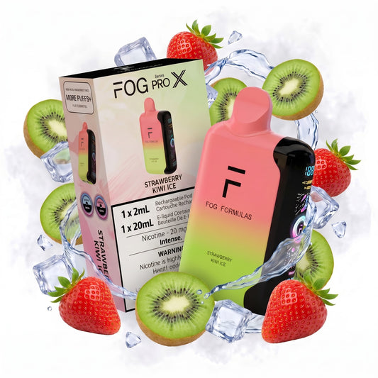 STRAWBERRY KIWI ICE FOG PRO X disposable vape