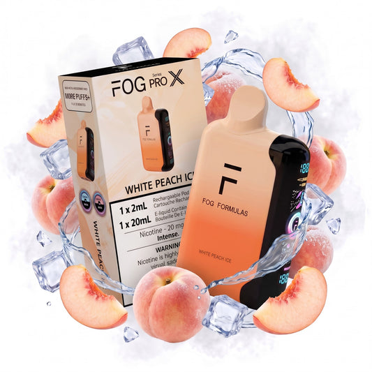 WHITE PEACH ICE FOG PRO X disposable vape