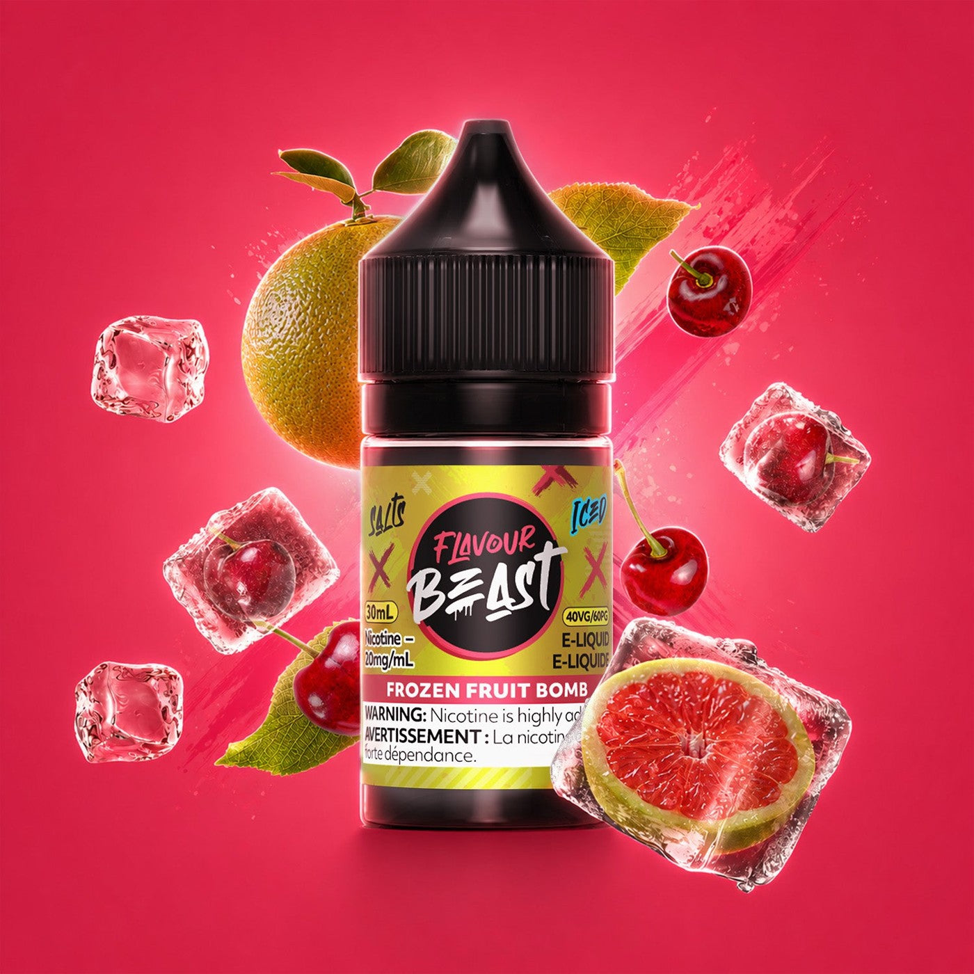 FROZEN FRUIT BOMB ICED FLAVOUR BEAST 30mL salt nic e-liquid