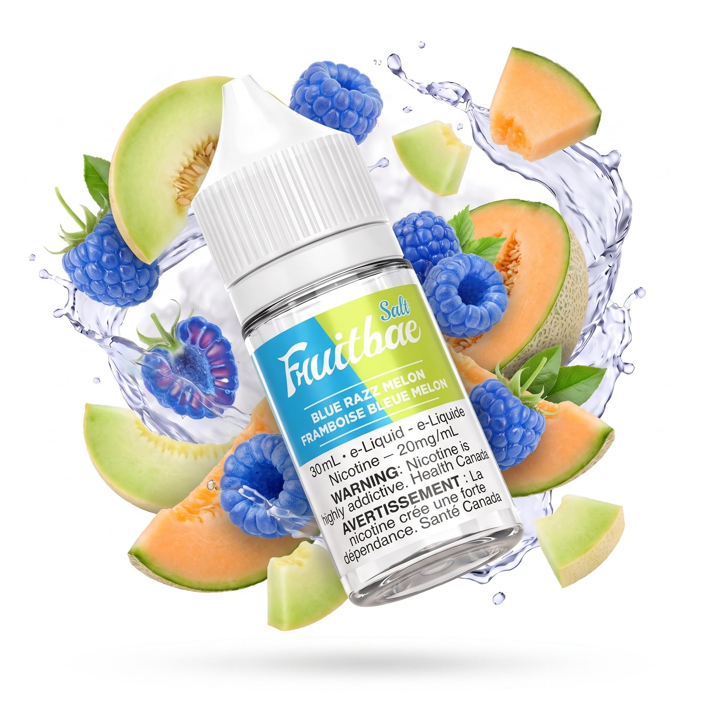 BLUE RAZZ MELON FRUITBAE e-liquid bottle