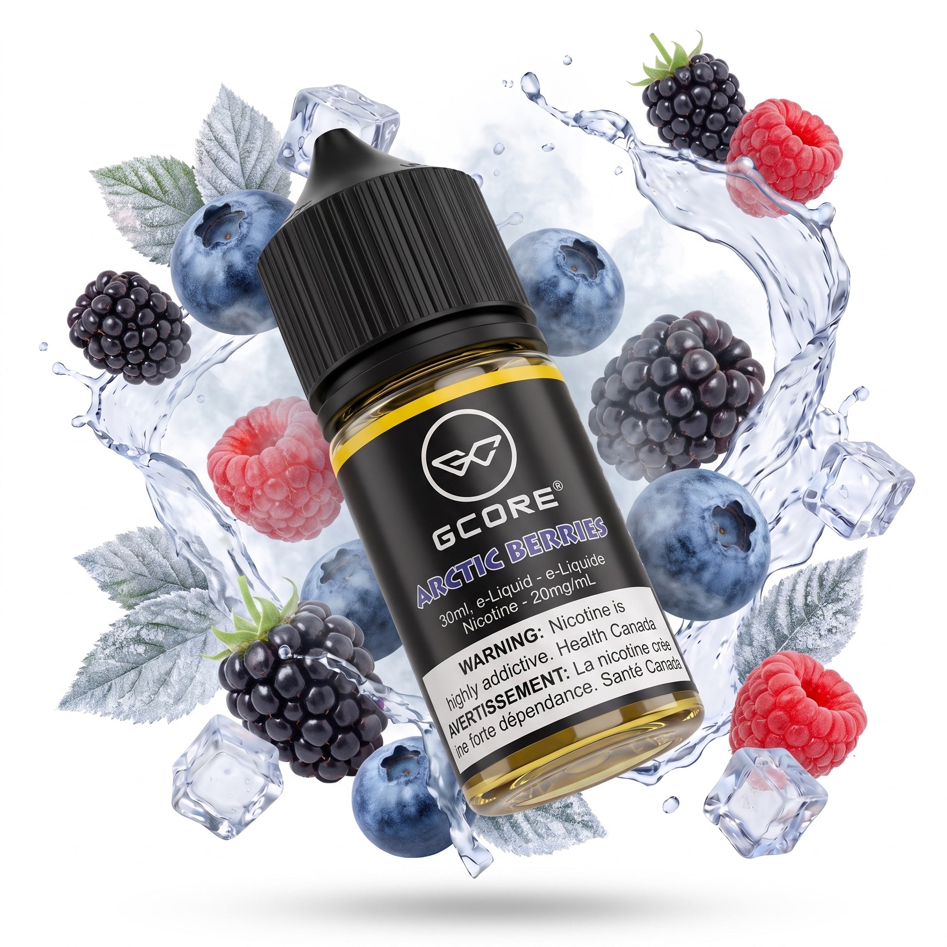 ARCTIC BERRIES GCORE e-liquid bottle