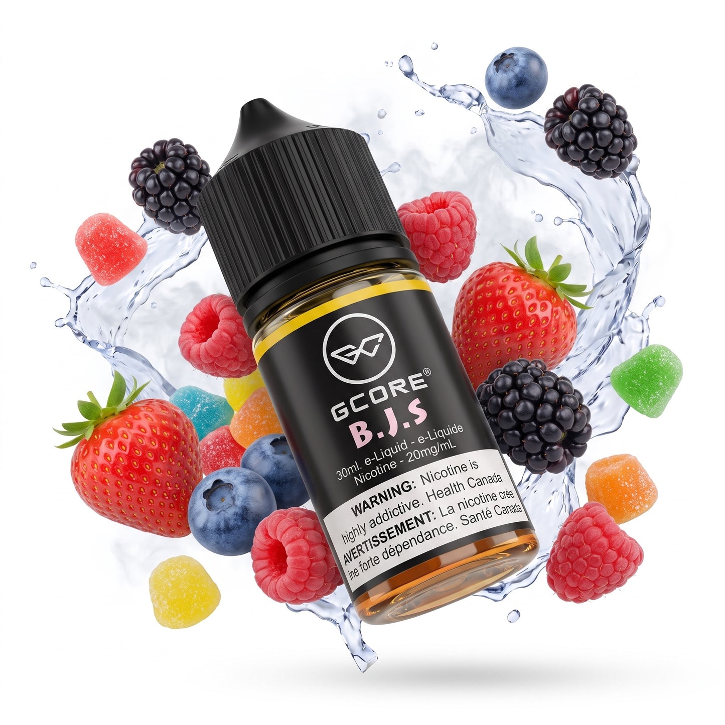 B.J.S GCORE e-liquid bottle