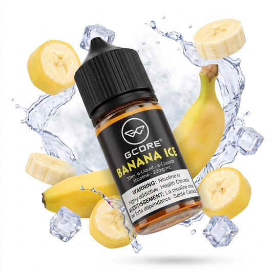 BANANA ICE GCORE e-liquid bottle