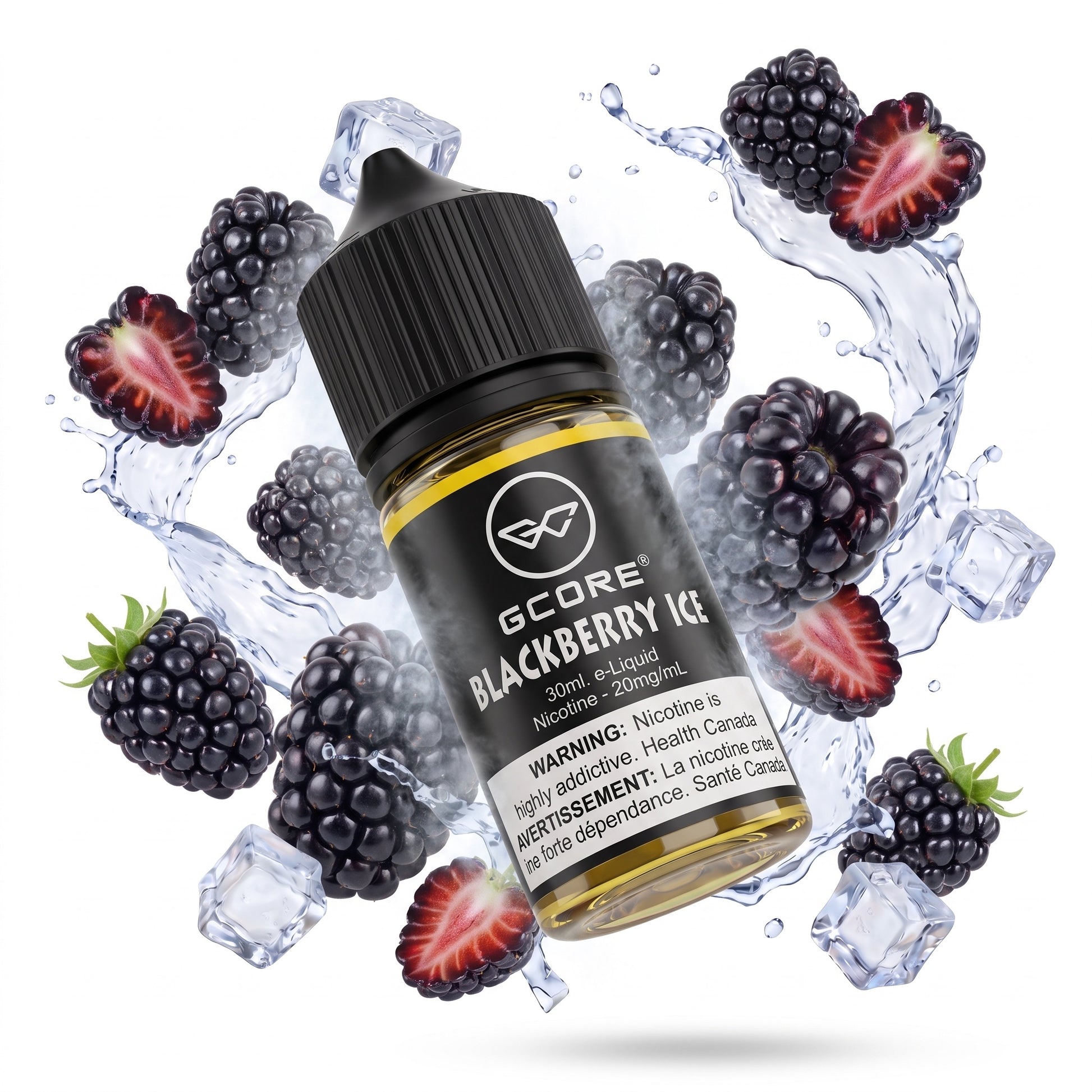 BLACKBERRY ICE GCORE e-liquid bottle
