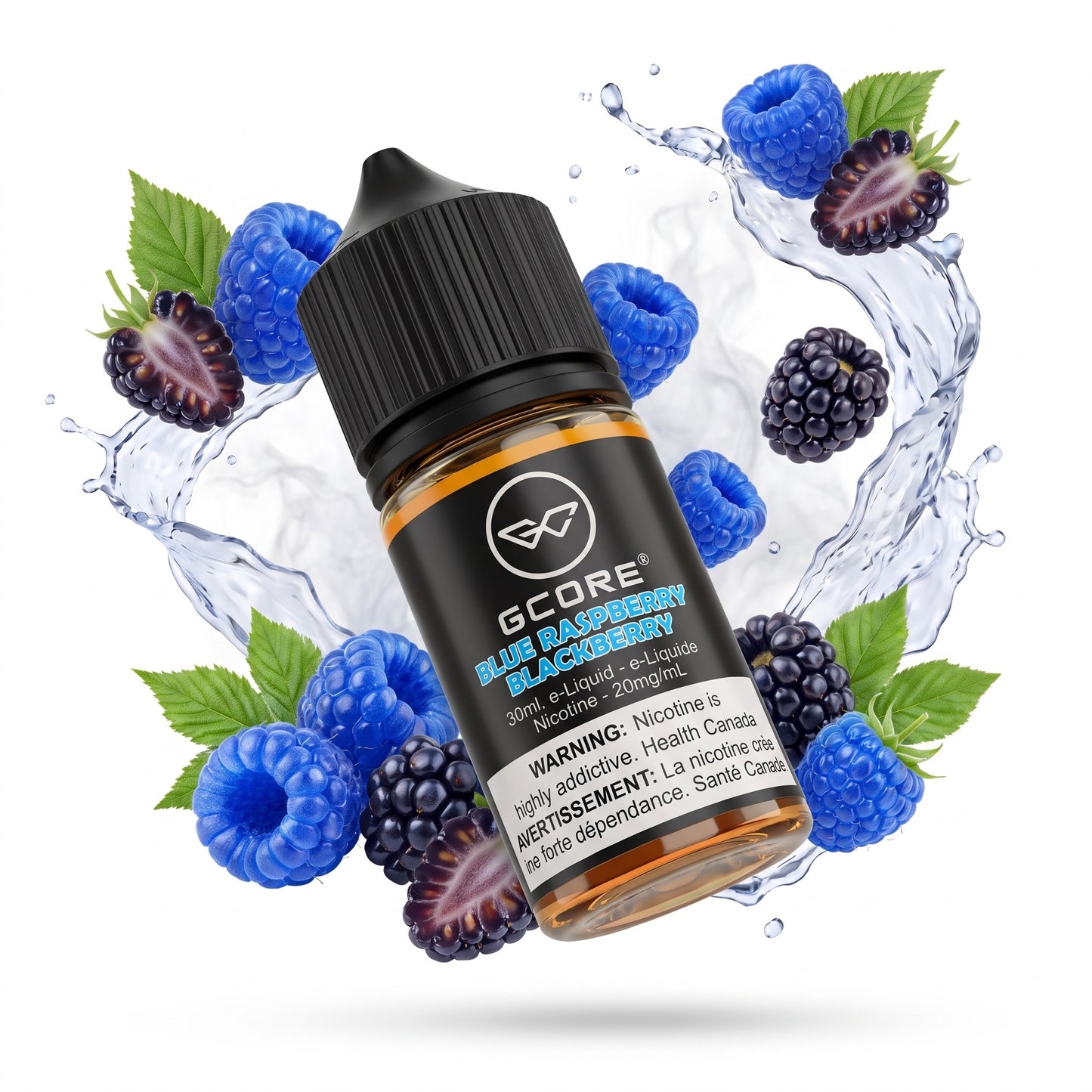 BLUE RAZZ BLACKBERRY GCORE e-liquid bottle