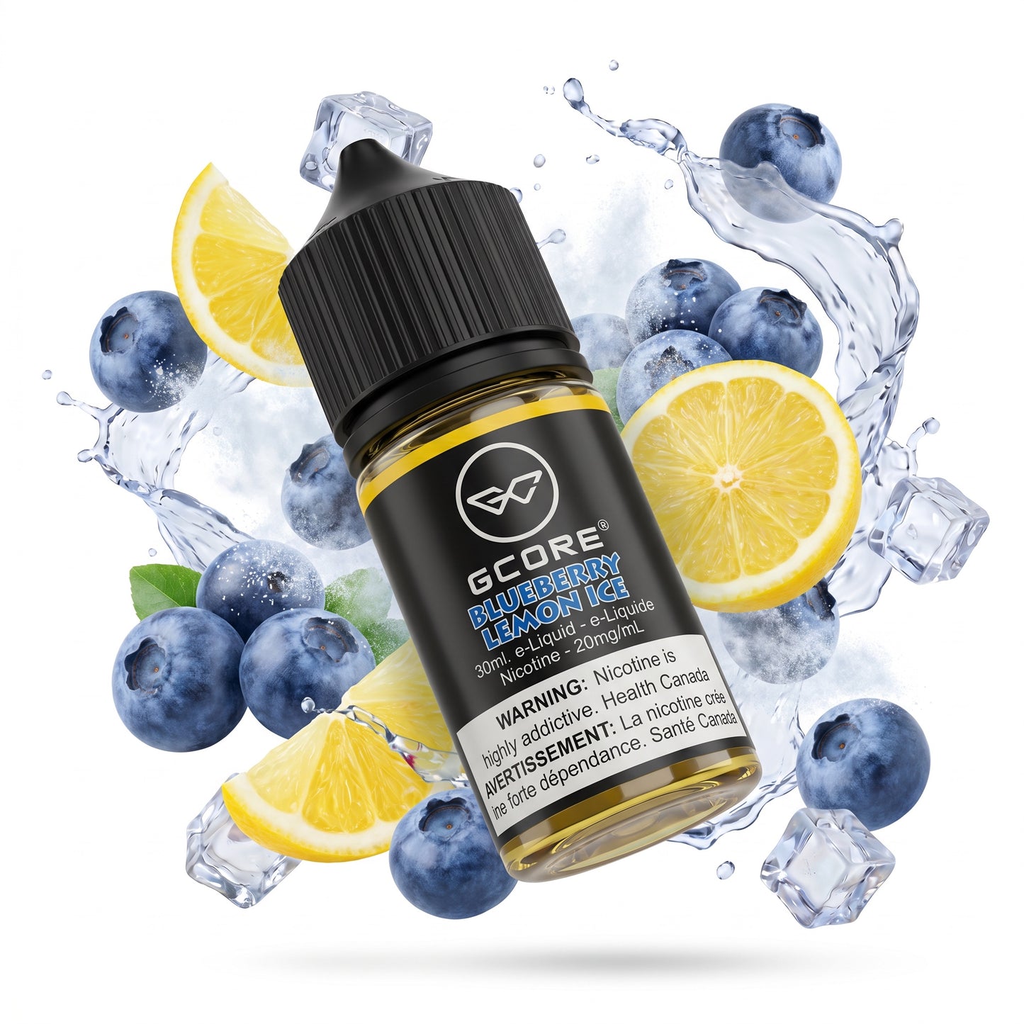 BLUEBERRY LEMON ICE GCORE e-liquid bottle
