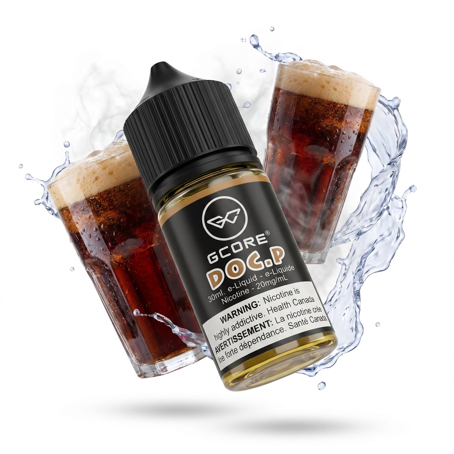 DOC.P GCORE e-liquid bottle