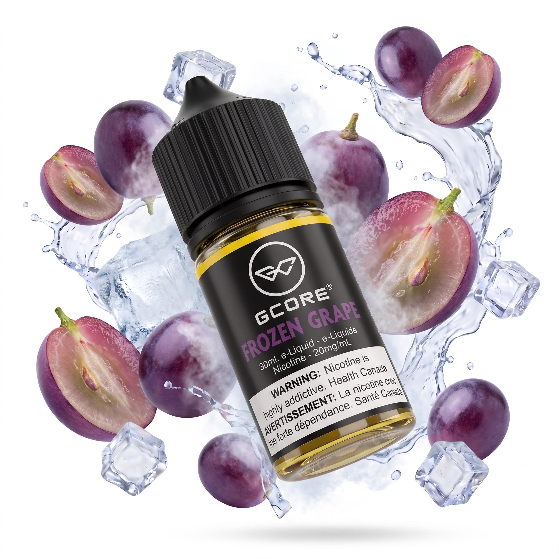 FROZEN GRAPE GCORE e-liquid bottle