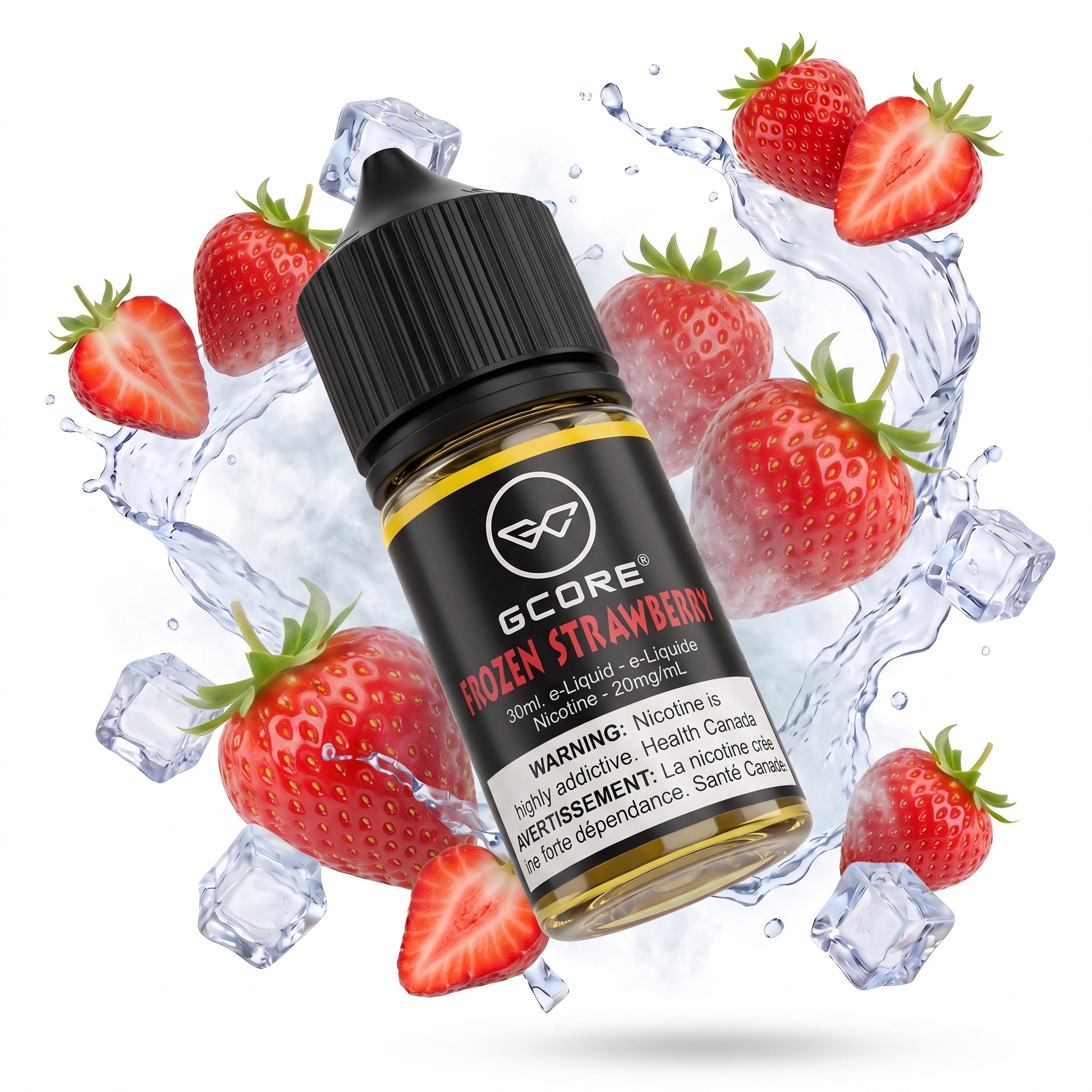 FROZEN STRAWBERRY GCORE e-liquid bottle