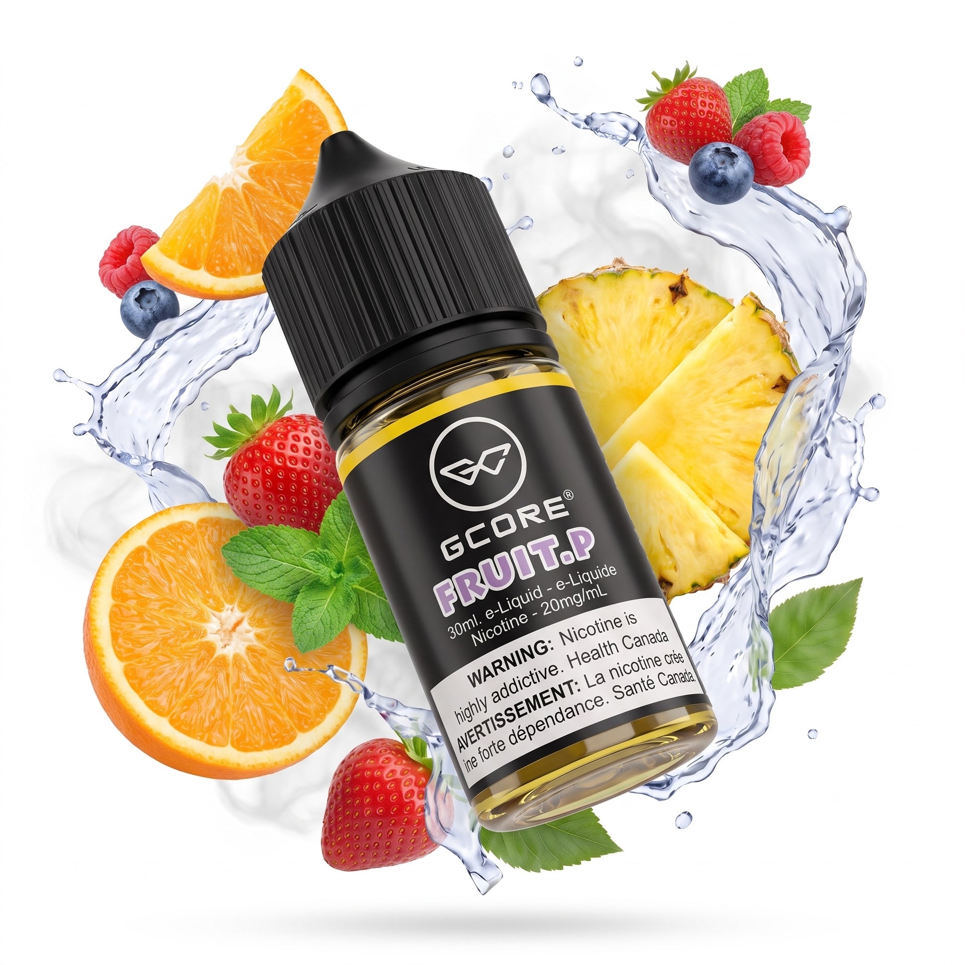 FRUIT.P GCORE e-liquid bottle