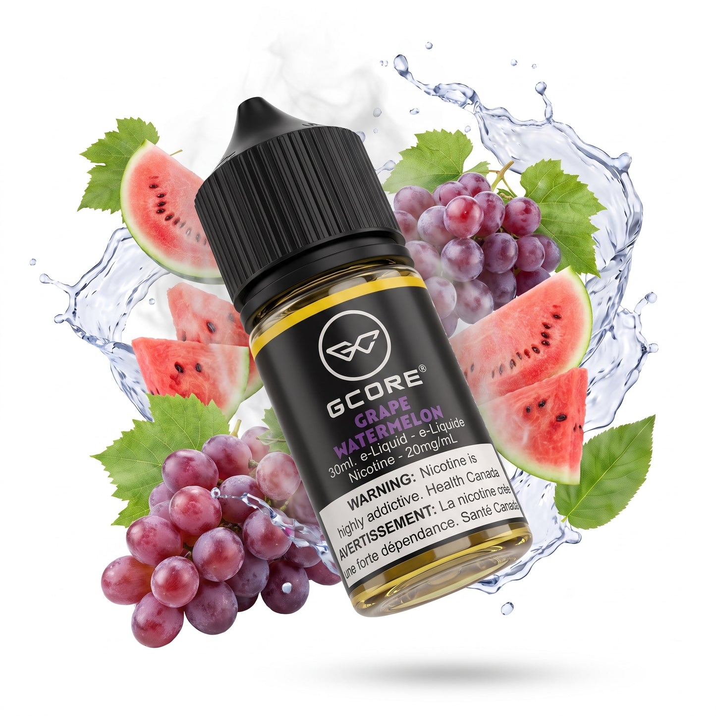GRAPE WATERMELON GCORE e-liquid bottle
