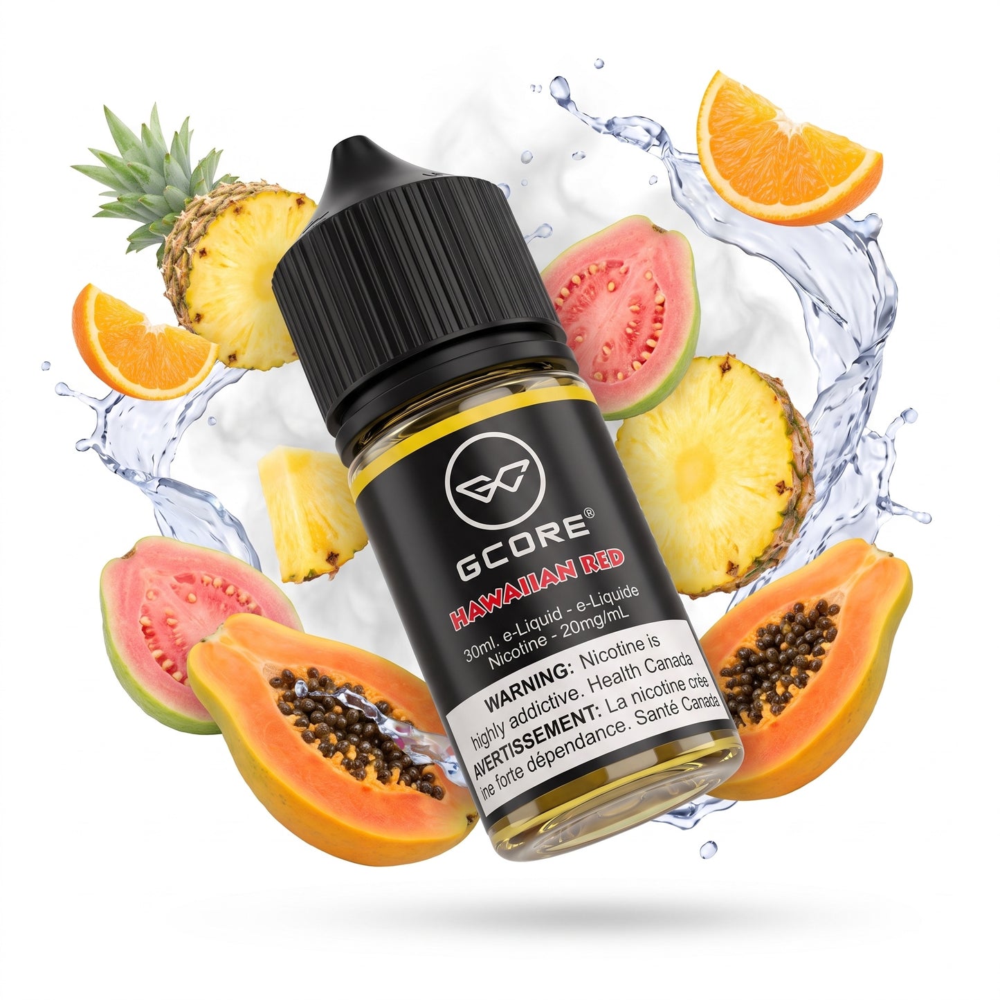 HAWAIIAN RED GCORE e-liquid bottle
