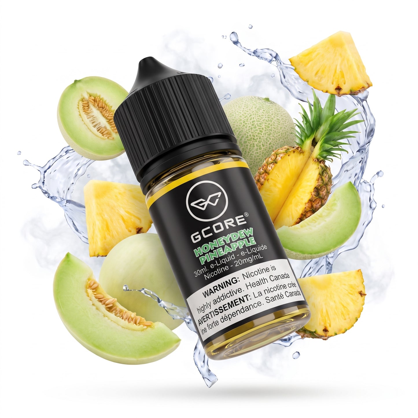 HONEYDEW PINEAPPLE GCORE e-liquid bottle