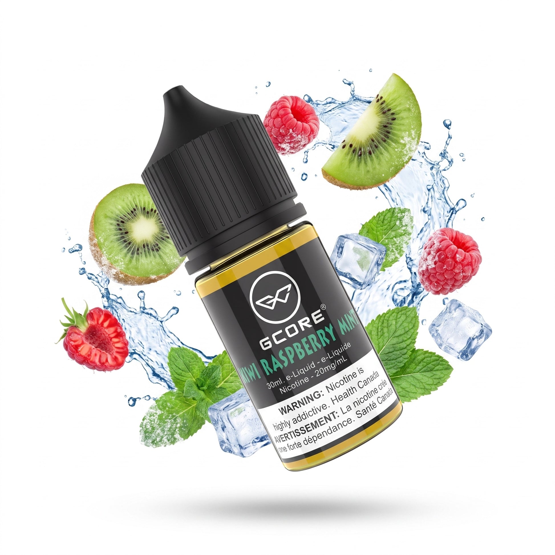 KIWI RASPBERRY MINT GCORE e-liquid bottle