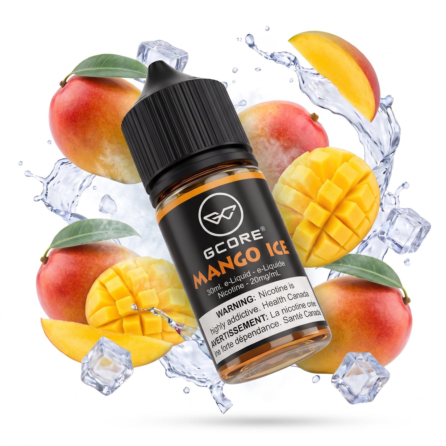 MANGO ICE GCORE e-liquid bottle