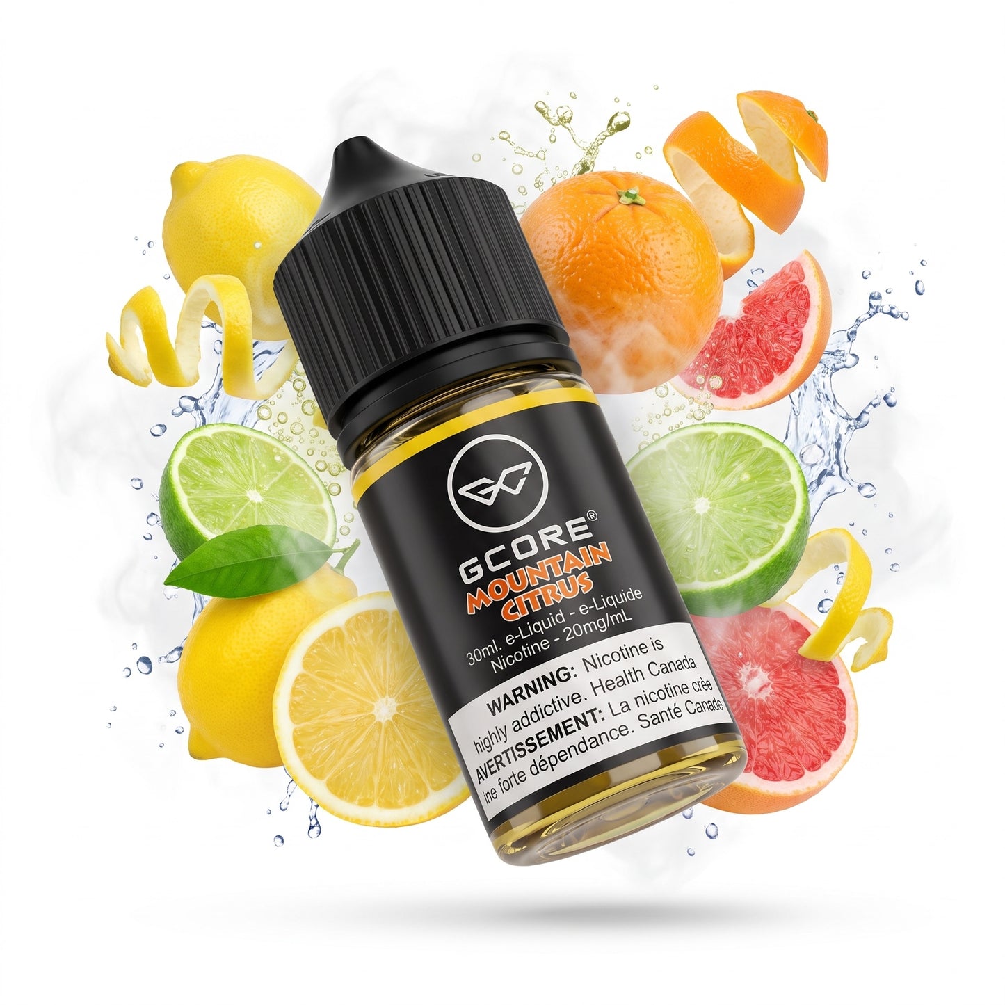 MOUNTAIN CITRUS GCORE e-liquid bottle