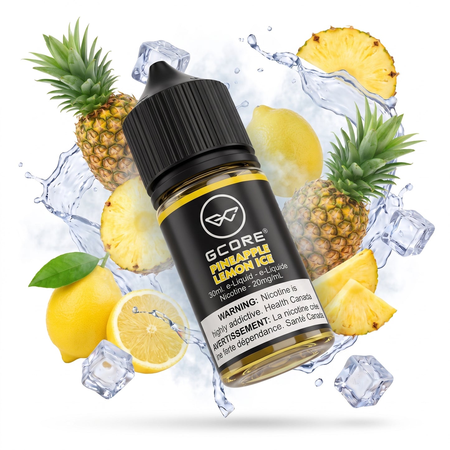 PINEAPPLE LEMON ICE GCORE e-liquid bottle