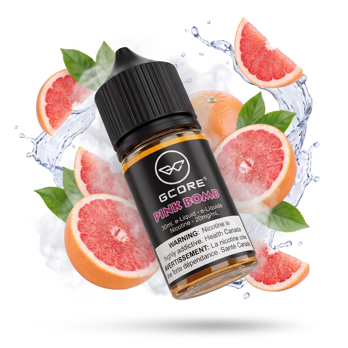 PINK BOMB GCORE e-liquid bottle