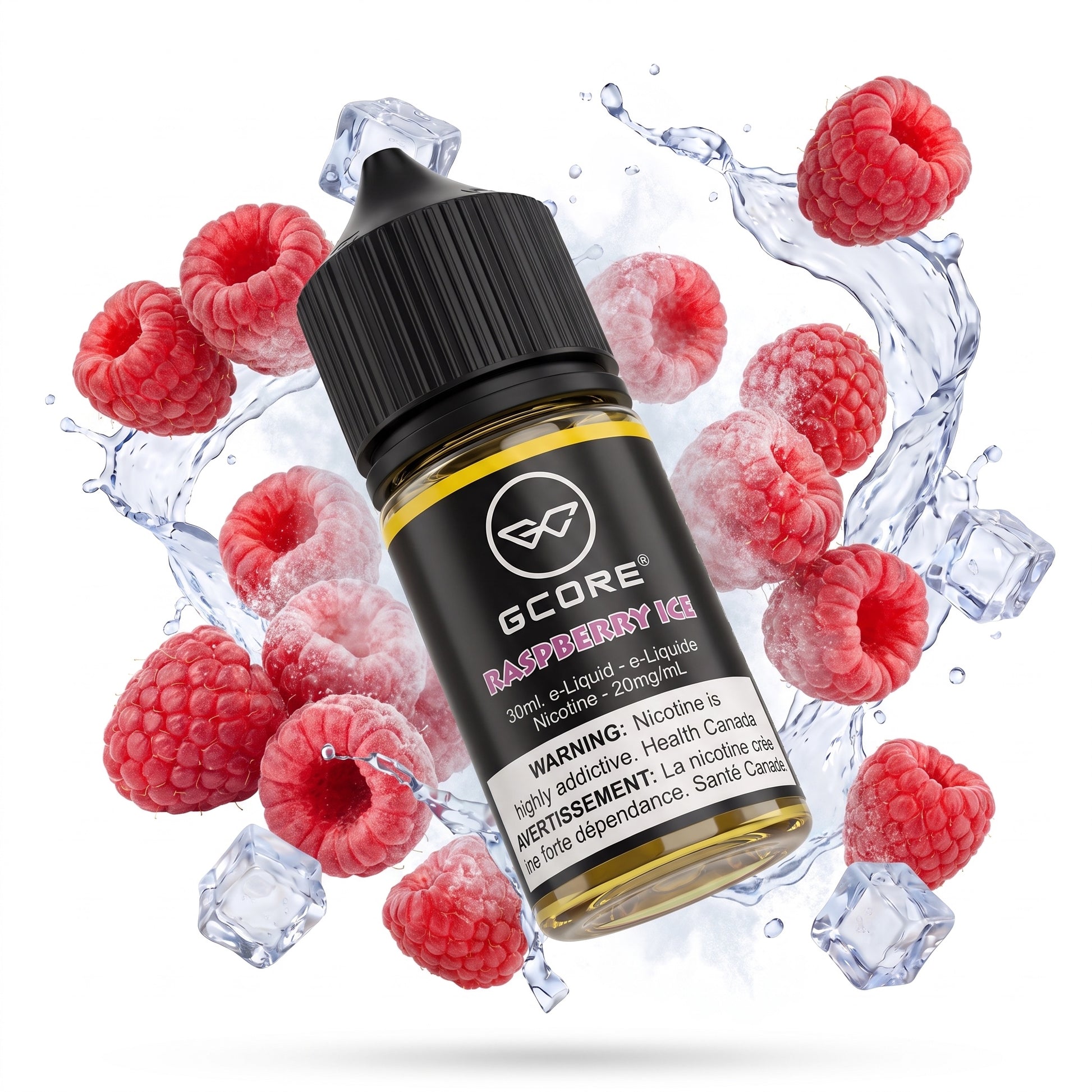 RASPBERRY ICE GCORE e-liquid bottle