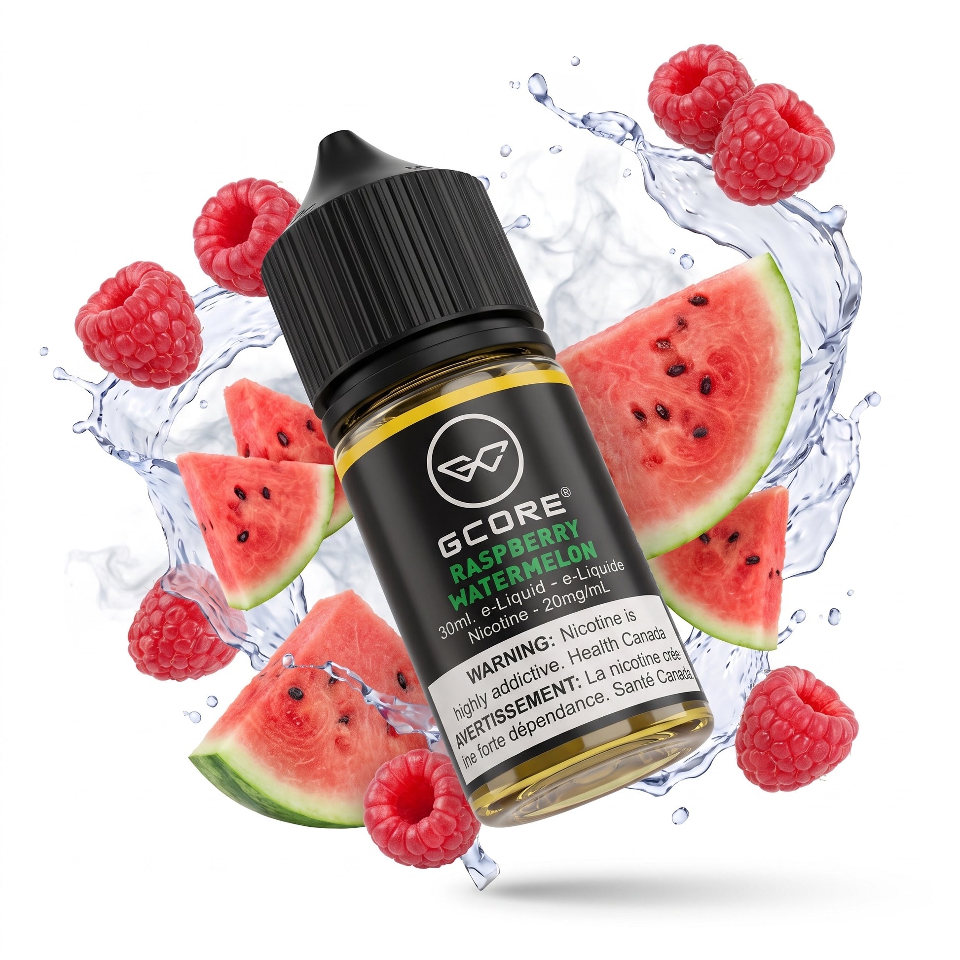 RASPBERRY WATERMELON GCORE e-liquid bottle