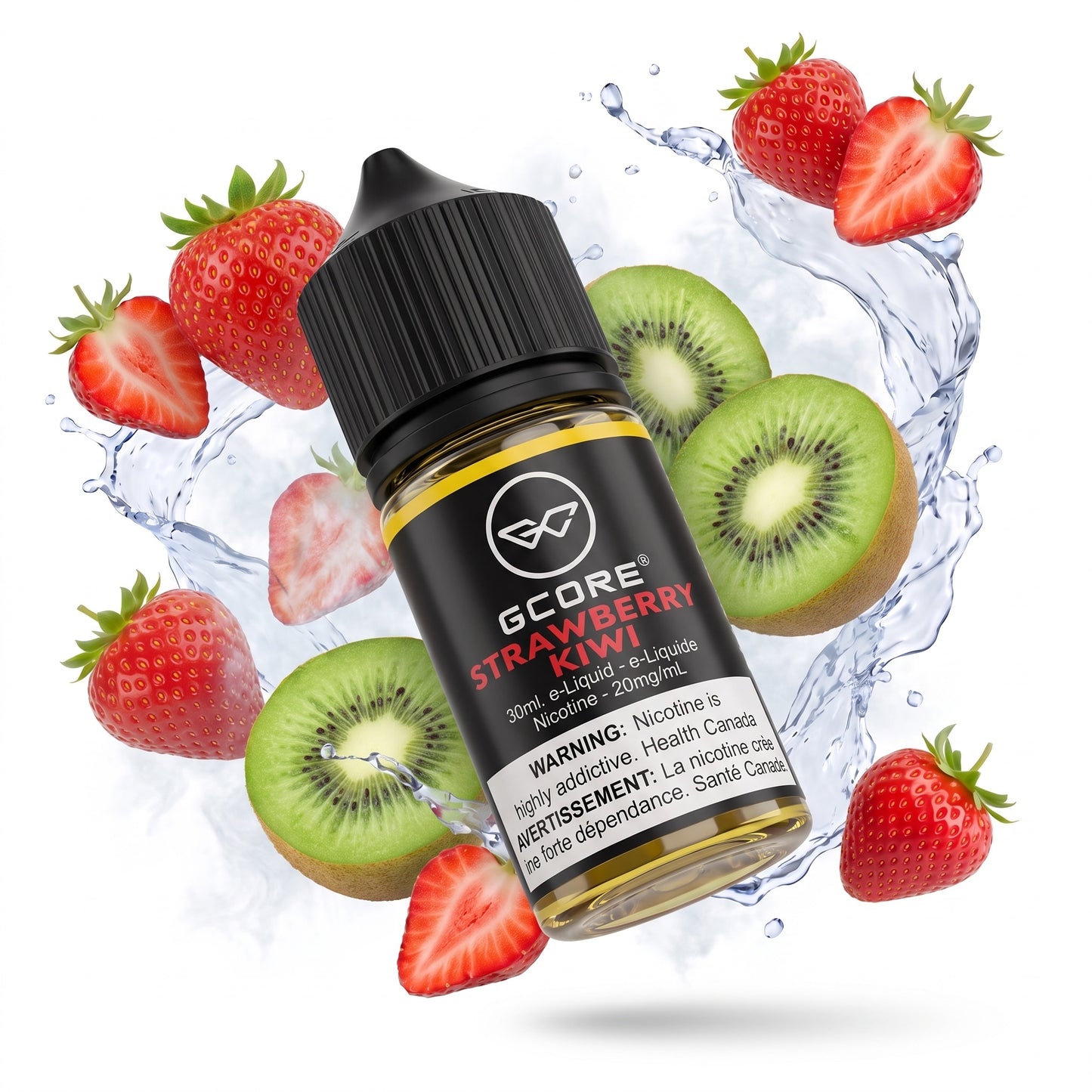 STRAWBERRY KIWI GCORE e-liquid bottle