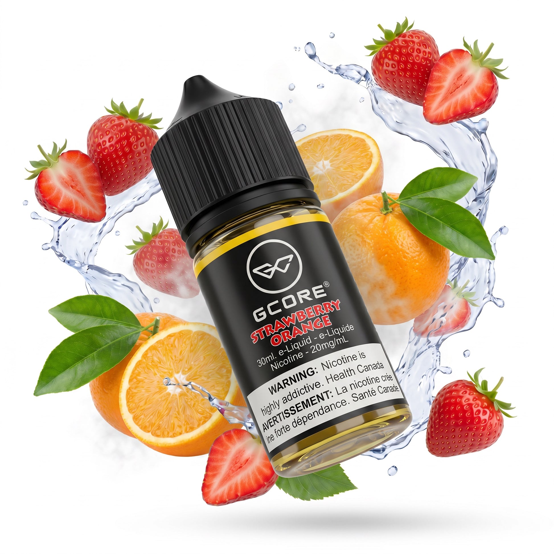 STRAWBERRY ORANGE GCORE e-liquid bottle