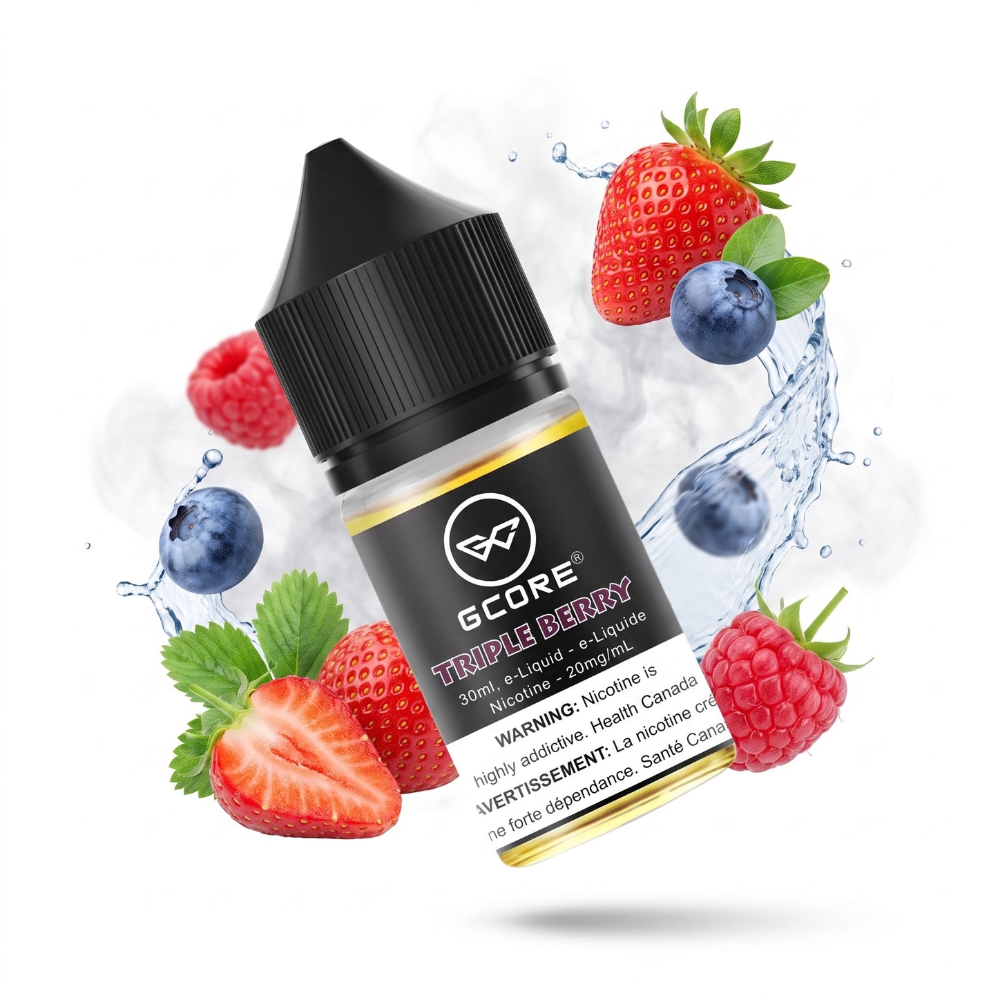 TRIPLE BERRY GCORE e-liquid bottle
