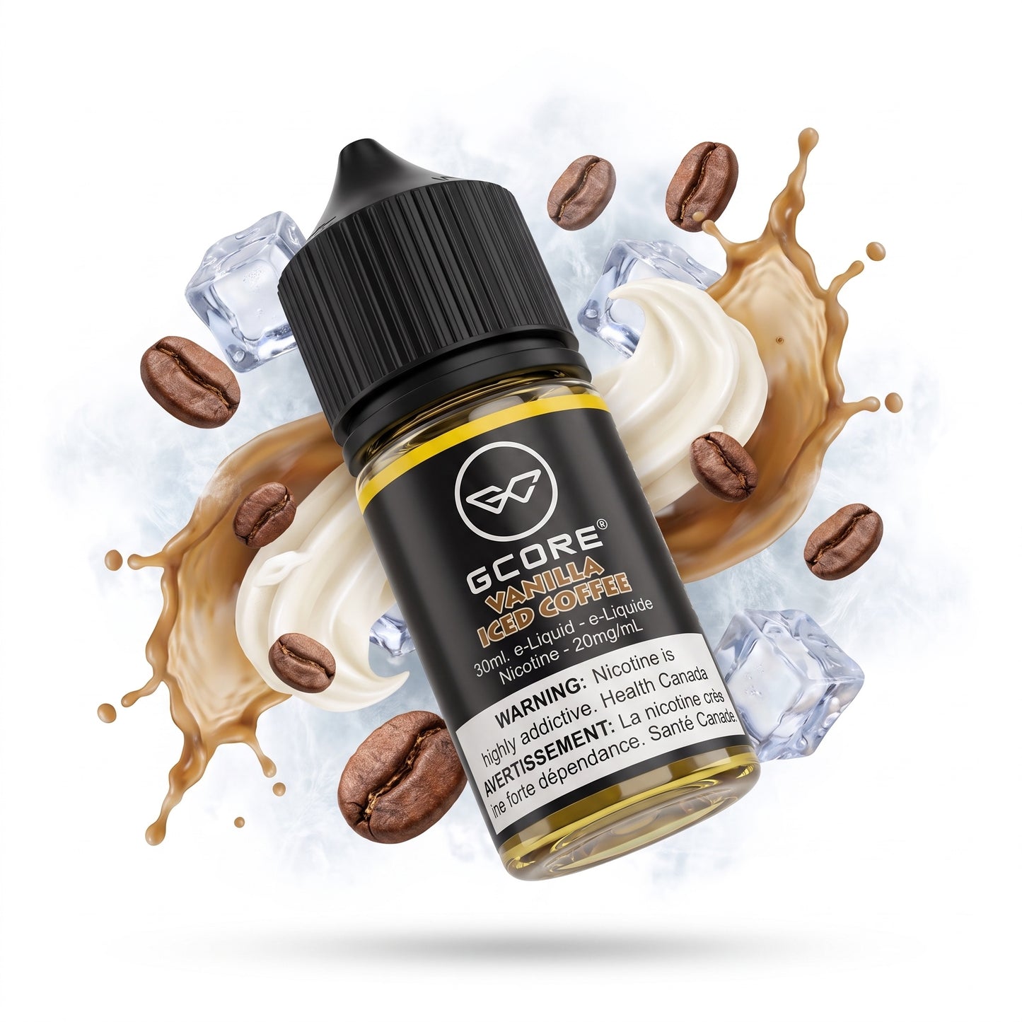 VANILLA ICED COFFEE GCORE e-liquid bottle