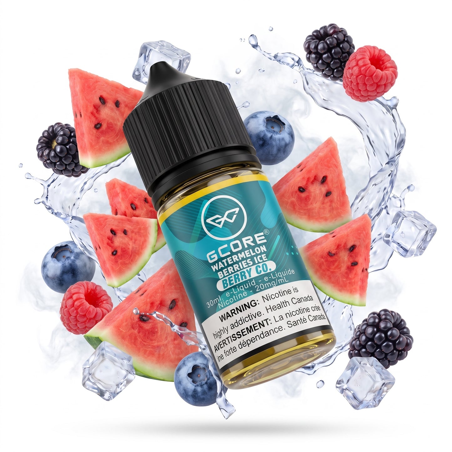 WATERMELON BERRIES ICE GCORE e-liquid bottle