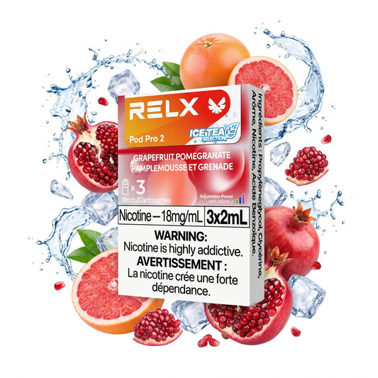 GRAPEFRUIT POMEGRANATE (ICE TEA) RELX PRO 2 POD PACK