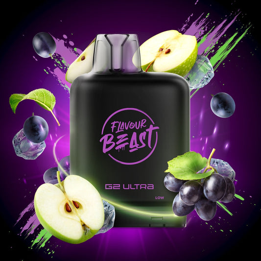 GRAPPLIN’ GRAPE SOUR APPLE ICED LEVEL X G2 ULTRA 50K POD pod