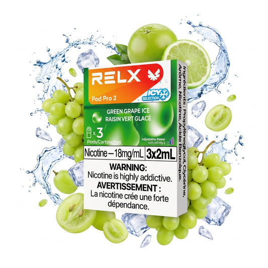GREEN GRAPE ICE RELX PRO 2 POD PACK