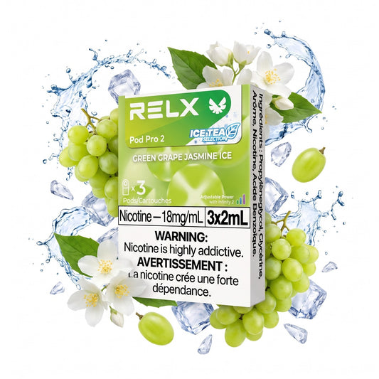 GREEN GRAPE JASMINE ICE RELX PRO 2 POD PACK
