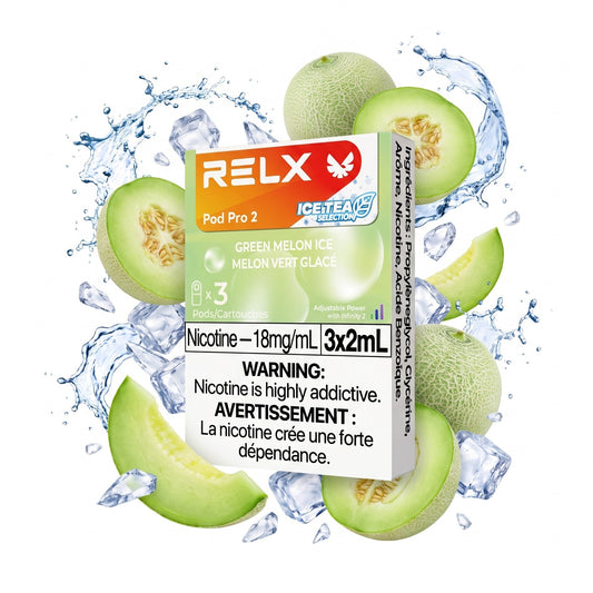 GREEN MELON ICE RELX PRO 2 POD PACK