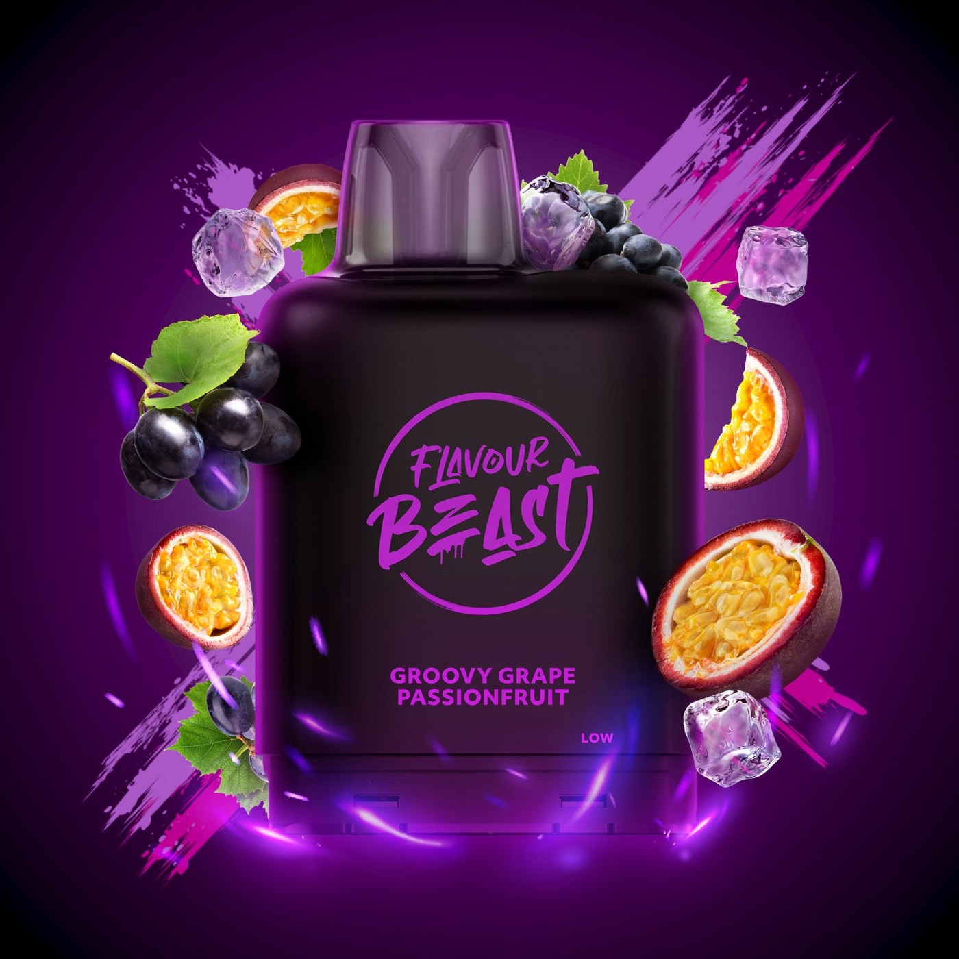 GROOVY GRAPE PASSIONFRUIT ICED LEVEL X BOOST G2 32K POD pod