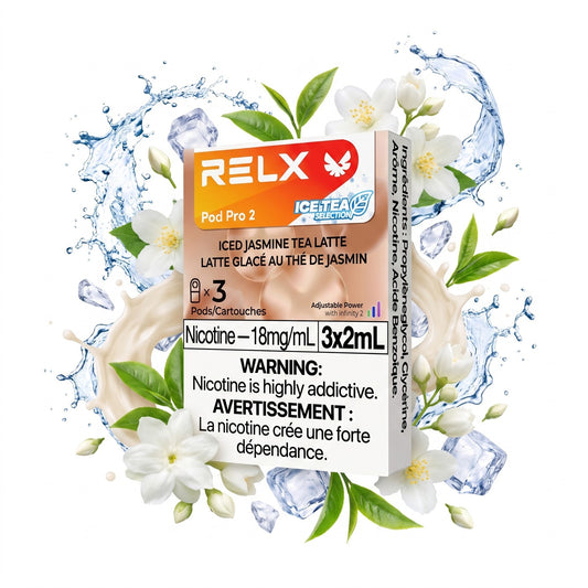 ICED JASMINE TEA LATTE RELX PRO 2 POD PACK