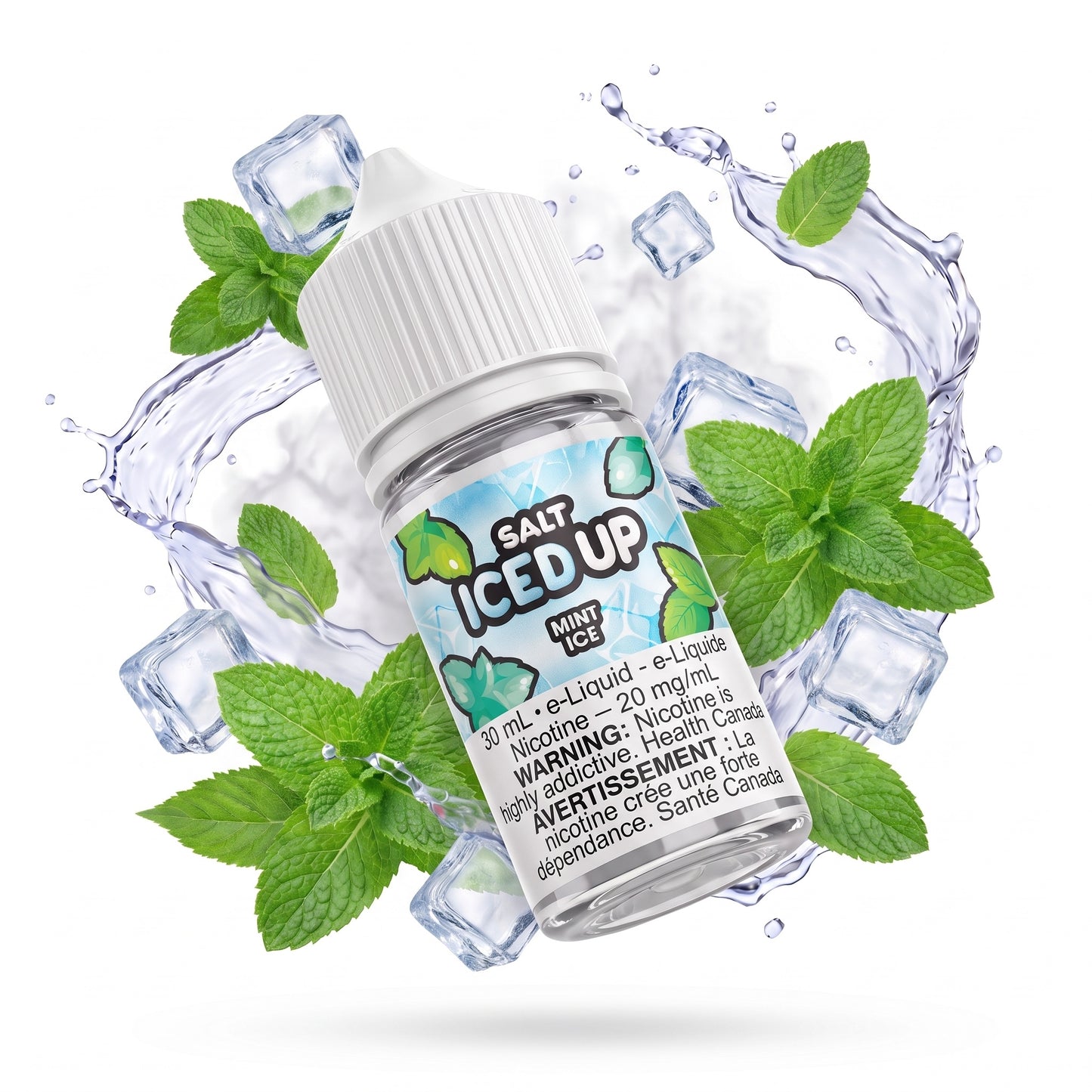 MINT ICE ICED UP e-liquid bottle