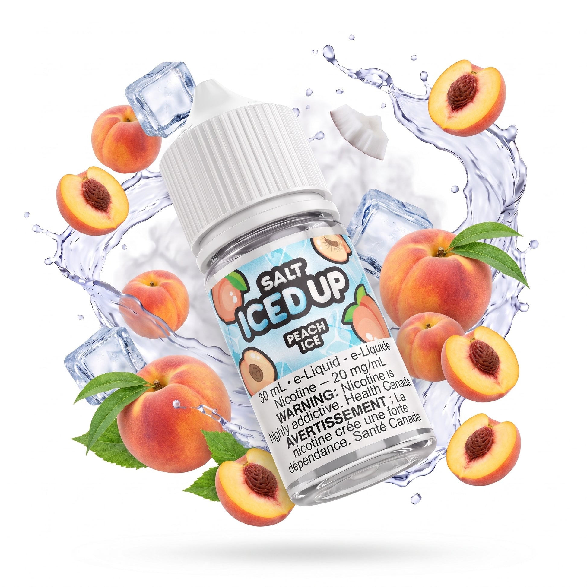 PEACH ICE ICED UP e-liquid bottle