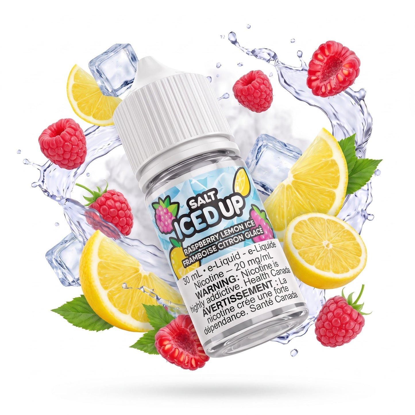 RASPBERRY LEMON ICE ICED UP e-liquid bottle