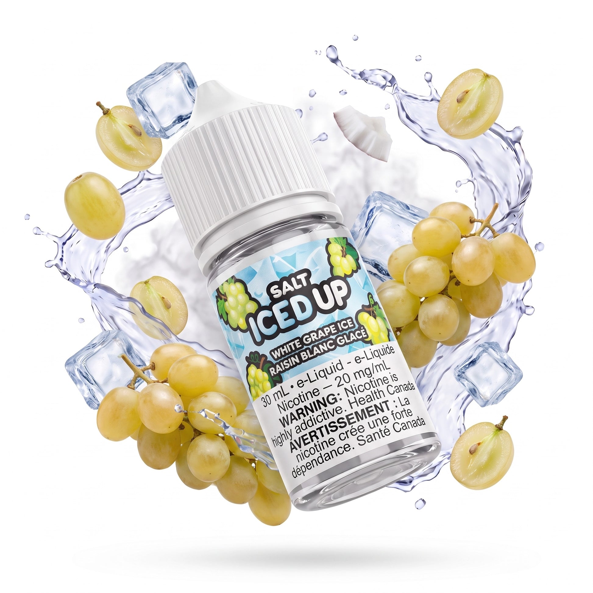 WHITE GRAPE ICE ICED UP e-liquid bottle