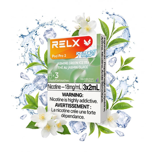 JASMINE GREEN ICE TEA RELX PRO 2 POD PACK