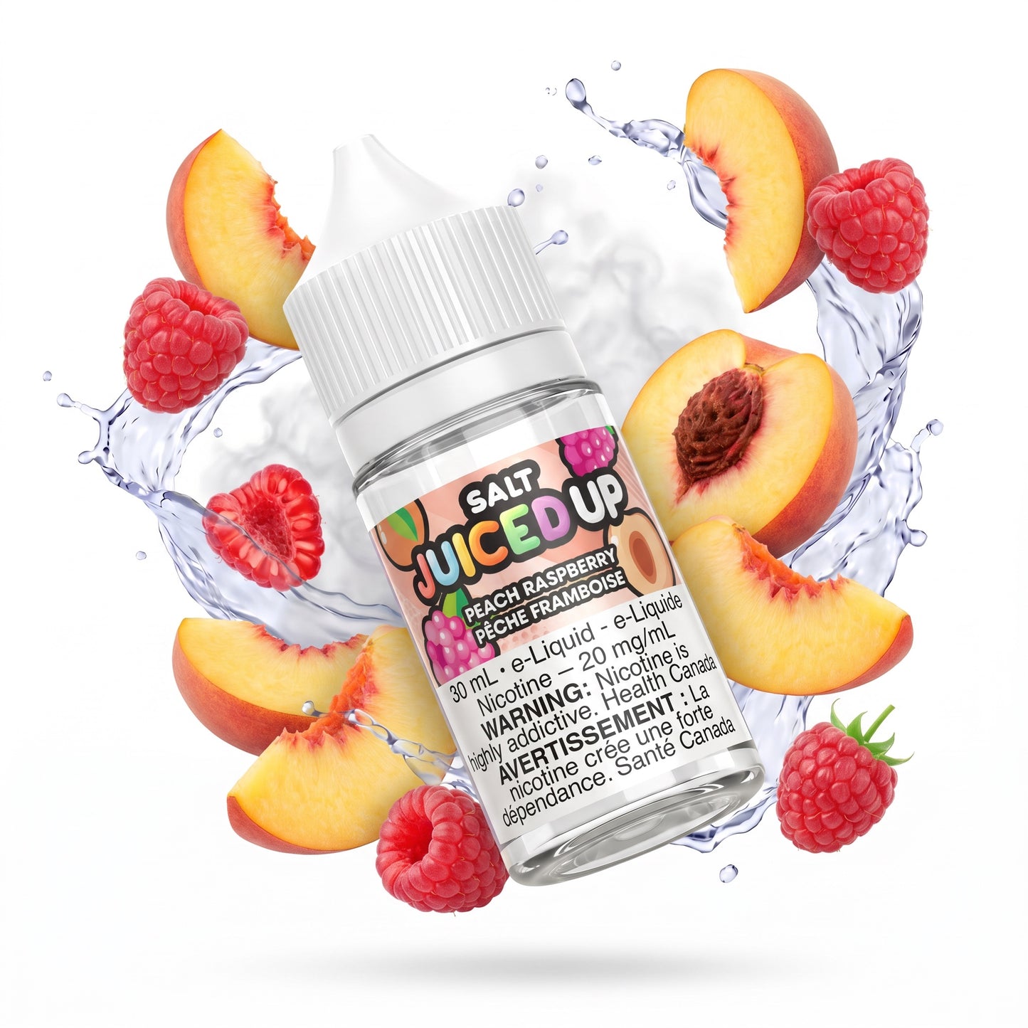 PEACH RASPBERRY JUICED UP e-liquid bottle