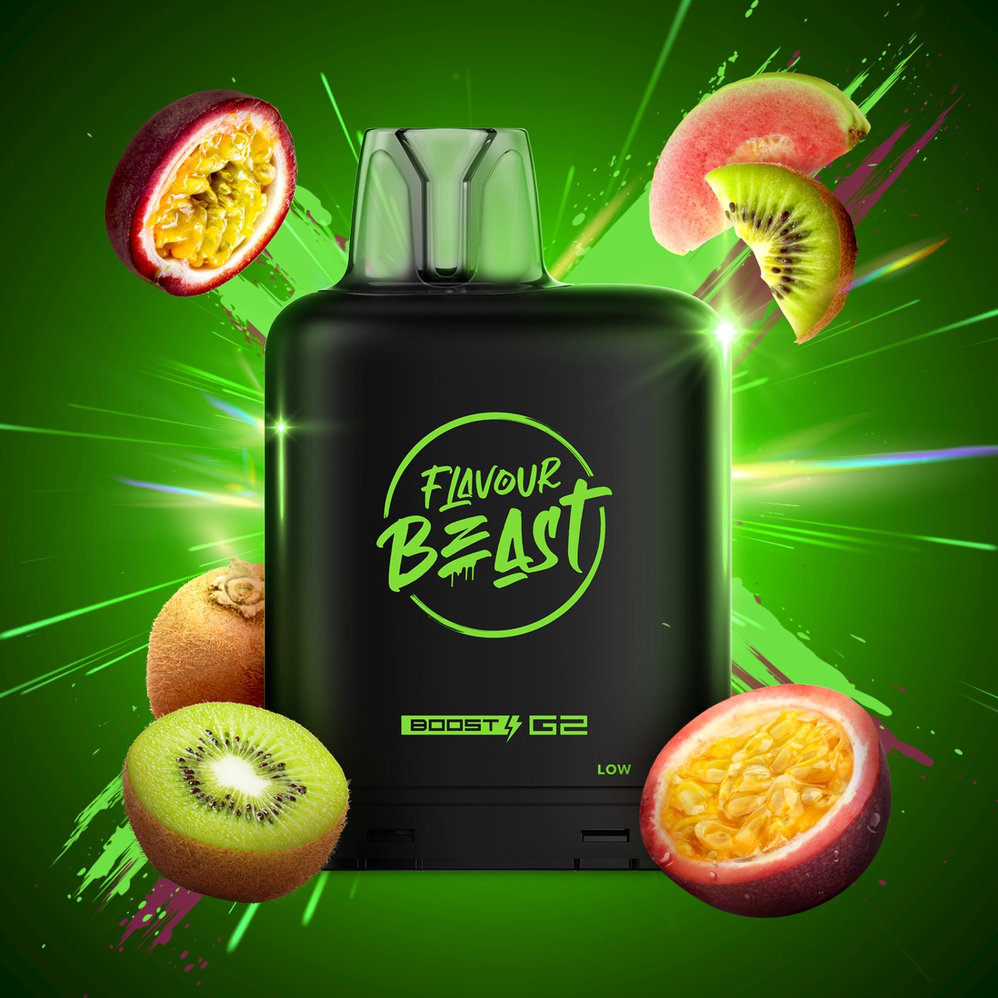 KEWL KIWI PASSIONFRUIT LEVEL X BOOST G2 32K POD pod