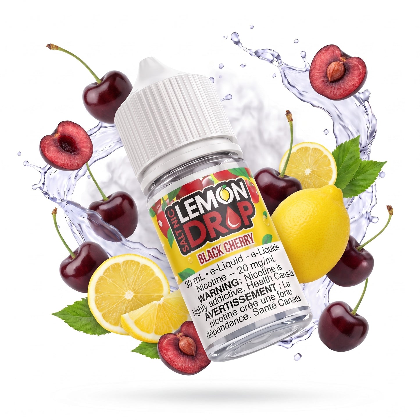 BLACK CHERRY LEMON DROP e-liquid bottle