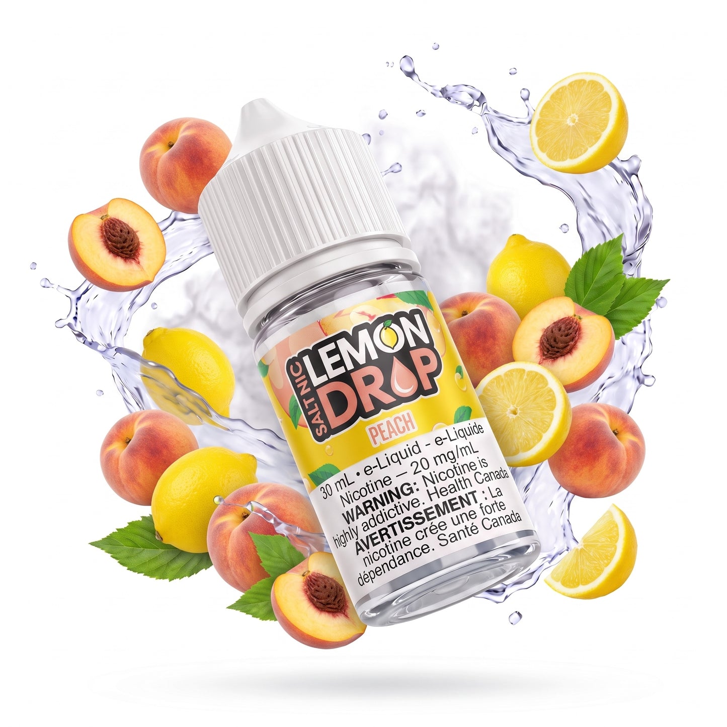 PEACH LEMON DROP e-liquid bottle